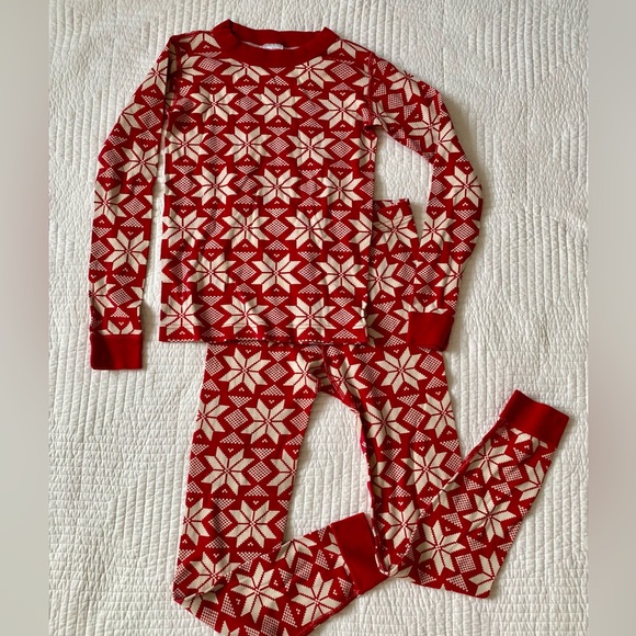 Hanna Andersson Kids Long John Pajama Set 10 - Picture 1 of 2
